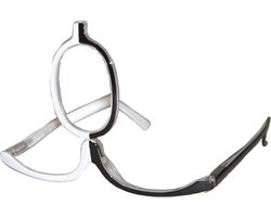 Make-up bril zwart/wit +2.5