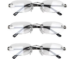 Melleson Eyewear leesbril leesbril randloos - 3 stuks +1.50