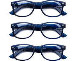 Melleson Eyewear leesbril mat blauw