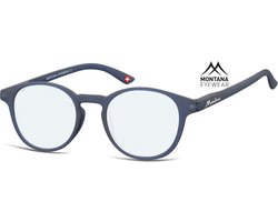 Montana Eyewear BLF52A leesbril - beeldschermbril +3.00 Blauw - Rond