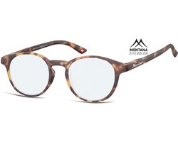 Montana Eyewear BLF52F leesbril - beeldschermbril +2.50 Bruin tortoise - Rond
