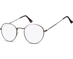Montana Eyewear HBLF54 Blauw licht filter leesbril +2.00 Gunmetal