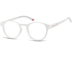 Montana Eyewear MR52D ronde leesbril +1.00 milky transparant