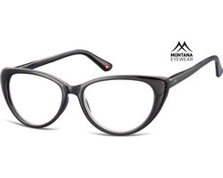 Montana Eyewear MR64 Leesbril vlindermontuur +1.50 - Zwart