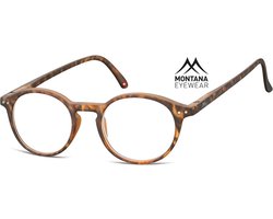 Montana Eyewear MR65A leesbril +3.50 Bruin tortoise - rond