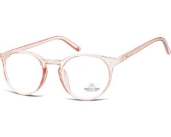 Montana Leesbril Hmr55B Roze/transparant Sterkte +1.50