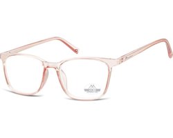 Montana Leesbril Hmr56 Roze/transparant Sterkte +1.00