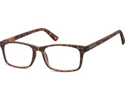 Montana Leesbril Mr73a Rechthoekig Turtle Bruin Sterkte +2.00