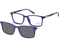 Montana Leesbril MRC3B +3:50 BLAUW inclusief Clip-on zonnebril
