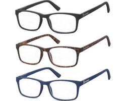 Montana Leesbrillenset 3PR73M Kunststof Sterkte +1.00 3 stuks