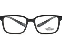 Montana MNR2 Leesbril met lange poten Zwart +2.00 - Nekhanger - Rechthoekig