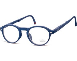 Montana Opvouwbare Leesbril Blauw Sterkte +2,50 (box66b)