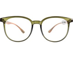 Montour Leesbril - OTIS - plus 1.50 - Rond Model - Groen - Dames - Heren - Unisex
