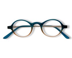 Noci Eyewear ICE337 Youp Leesbril +3.00 - Blauw - Beige - Metaal