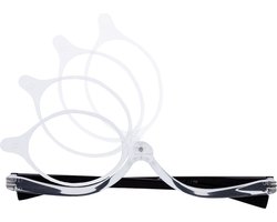 Noci Eyewear KCB604 The Queen Make-Up bril +2.50 - Transparant met zwarte poten