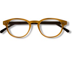 Noci Eyewear NCK003 Boston Leesbril +4.00 - Camel montuur, zwarte poten