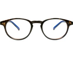 Noci Eyewear RCE003 Boston Leesbril +2.00 - Demi montuur, blauwe poten