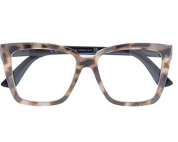 Noci Eyewear RCW032 leesbril Vita - Groot montuur - Milky tortoise