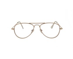 Noci Eyewear SCG025 leesbril Goldy +2.50 Goudkleurige pilotenbril