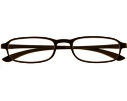 Noci Eyewear TCB342 TR90 Leesbril +2.50 - Zwart - Rechthoekig