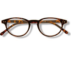 Noci Eyewear TCD003 Boston Leesbril +1.00 - Tortoise - Mat - Verend scharnier - Incl. pouch