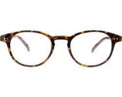 Noci Eyewear TCD003 Boston Leesbril +3.50 - Tortoise - Mat - Verend scharnier - Incl. pouch