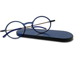 Read Eyewear CHAP33P Leesbril +2.00 - Petrol blue - Rond montuur - Incl. aluminium hardcase