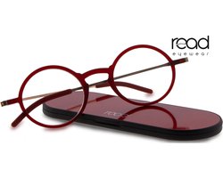 Read Eyewear CHAP33R Ultem leesbril +2.50 - Mat rood - Aluminium
