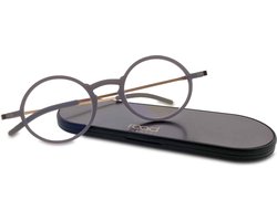 Read Eyewear CHAP33U Leesbril +2.00 - Soft grey - Rond montuur - Incl. aluminium hardcase