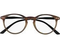 SILAC - WOOD&BLACK - Leesbrillen voor Vrouwen en Mannen - 7602 - Dioptrie +3.25