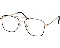 Spectrum Leesbril Vintage Piloot Metaal Goud/Zwart 1.00