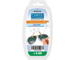 StickTite herplakbare bifocale lenzen + montage kit sterkte +3.00 Transparant