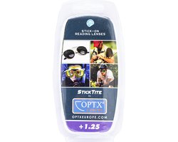 StickTite Press-on Bivocale leeslenzen sterkte +1.25 - Plaklens - Transparant