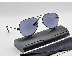 Unisex zonnebril op sterkte +1,5 met een harde metalen brillenkoker / unisex leesbril / lichtgewicht mannen vrouwen bril +1.5 / comfortabele lenzen UV400 / 3025 Aland optiek / leesbril unisex reading glasses / Lunettes de Lecture / Lunettes de Soleil