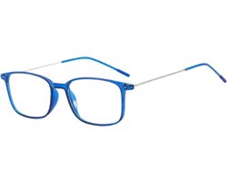 XYZ Eyewear Leesbril Blauw +3.00 - Dames - Heren - Leesbrillen - Trendy - Lees bril - Leesbril met sterkte - Voordeel - Met sterkte +3.00
