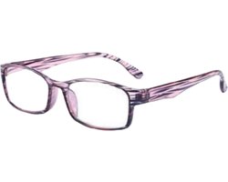 XYZ Eyewear Leesbril Roze +1.00 - Dames - Heren - Leesbrillen - Trendy - Lees bril - Leesbril met sterkte - Voordeel - Dierenprint - Met sterkte +1.00