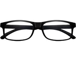 XYZ Eyewear Leesbril Zwart +1.50 - Dames - Heren - Leesbrillen - Trendy - Lees bril - Leesbril met sterkte - Voordeel - Klein Montuur - Met sterkte +1.50