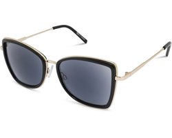 Zonneleesbril-Readr. -053- JANE-Goud Zwart-+3.00