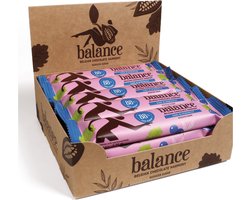 Balance | Chocolade Reep | Puur Bosbes | 20 Stuks | 20 x 35 gram