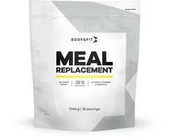 Body & Fit Low Calorie Meal Replacement - Dieetshake - Maaltijdvervanger - Maaltijdshake - Whey- en Melkeiwit - Gewichtsverlies Shake met Havermout - Aardbei - 1044 gram (18 shakes)
