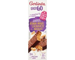 Gerlinea Easy Go Afslank Maaltijdrepen Pinda Nougat 2x58g