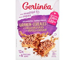 Gerlinea - Maaltijdrepen - Granen Chocolade - 12 x 31 g