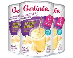 Gerlinea Milkshake Banaan - 3 x 436 gr - Voordeelverpakking