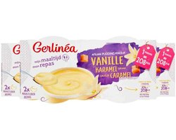 Gerlinea Pudding Vanille - 3 x 2 stuks - Voordeelverpakking