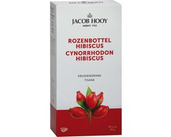 Jacob Hooy Rozenbottel hibiscus thee zakjes 20 Zakjes
