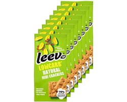 Leev® Bio | Low Carb Mini Crackers | Natural | 8 stuks | 8 x 85g | Eiwitrijke voeding | Koolhydraatarme Crackers