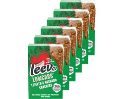 Leev® Bio | Low Carb Qrackers | Bruschetta | 6 stuks | 6 x 80 gram