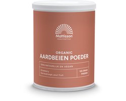 Mattisson Aardbeien poeder bio 125 Gram