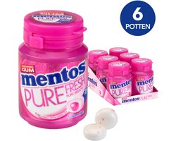 Mentos Gum | Pure Fresh | Bubble Fresh 30 | 6 stuks | 6 x 60 gram (30 stuks)