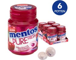 Mentos Gum | Pure Fresh | Cherry 30 | 6 stuks | 6 x 60 gram (30 stuks)